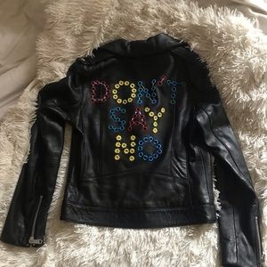 Sam Edelman “don’t say no” leather jacket
